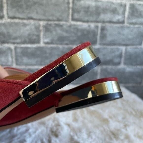 Linea Paolo Red Suede Folded Mules 5.5 - Picture 10 of 10